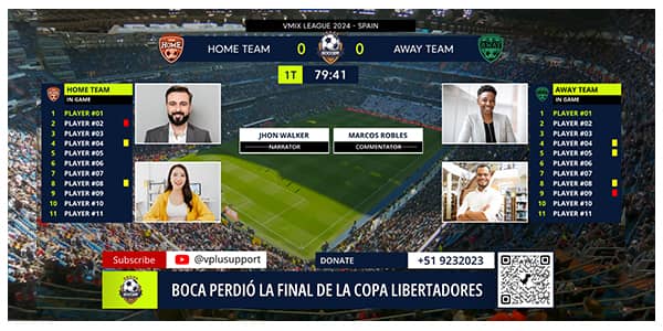 Opener Soccer vmix streaming